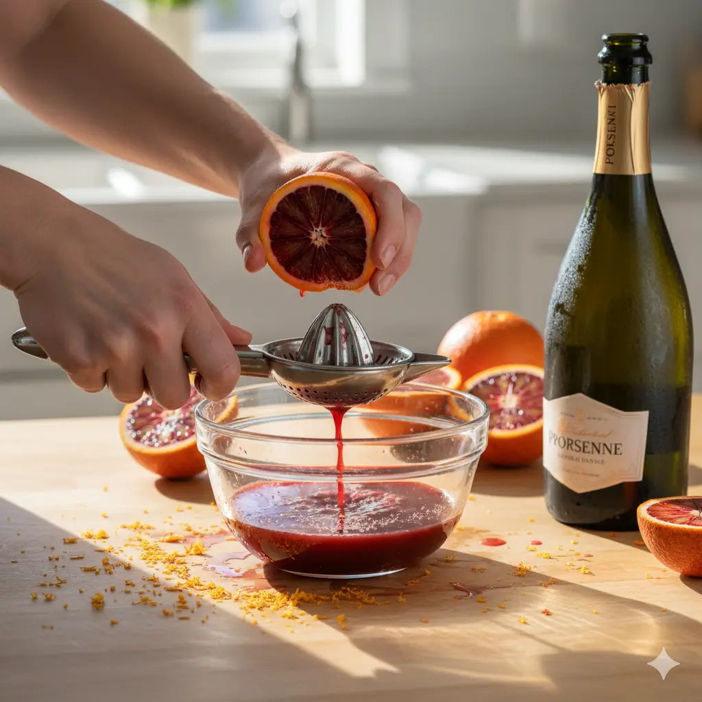 Blood Orange Mimosas