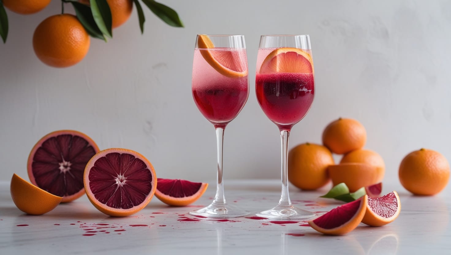 Blood Orange Mimosas