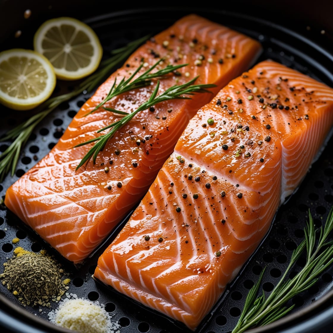 Air fryer salmon