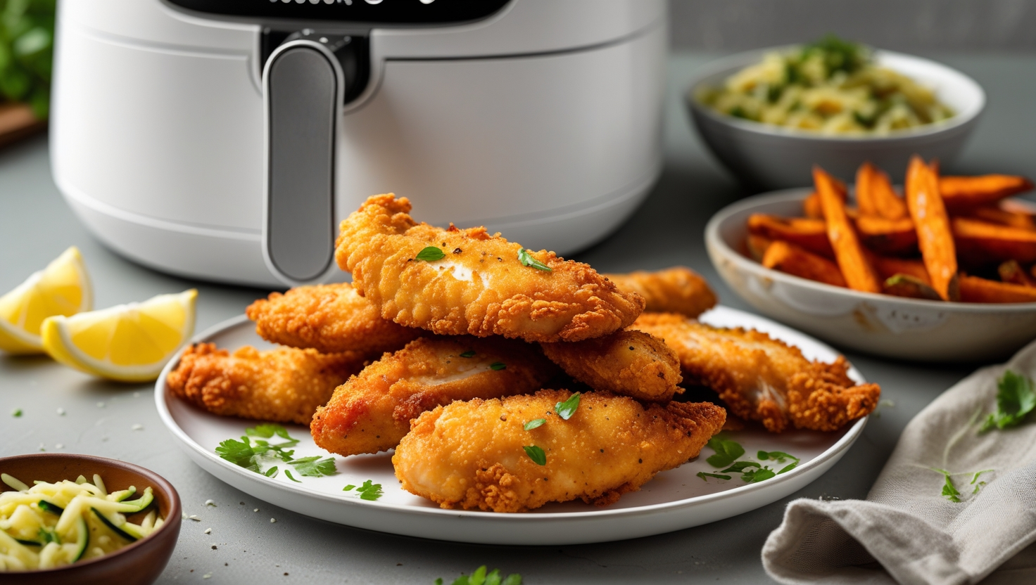 Crispy Air Fryer Chicken Tenders Golden