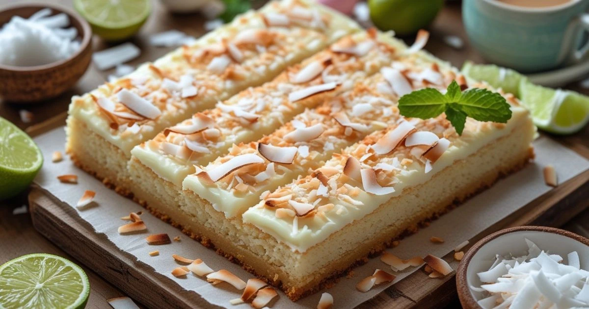 These Coconut Cookie Bars