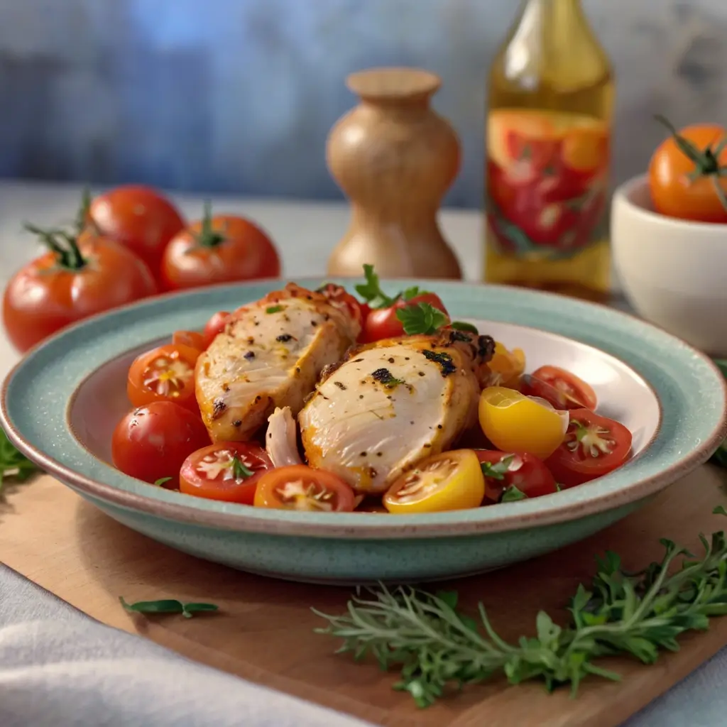 12 tomatoes chicken