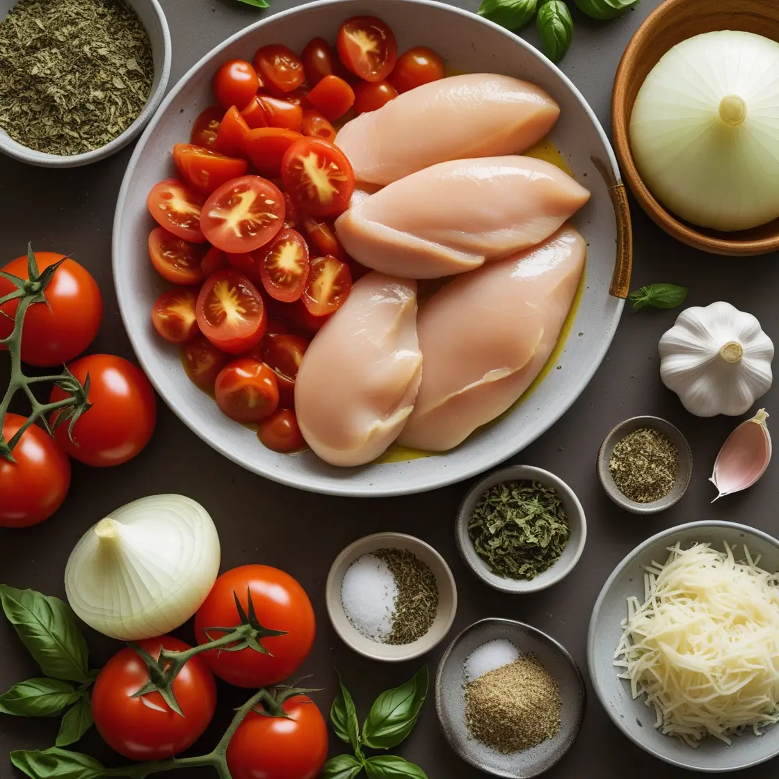 12 tomatoes chicken