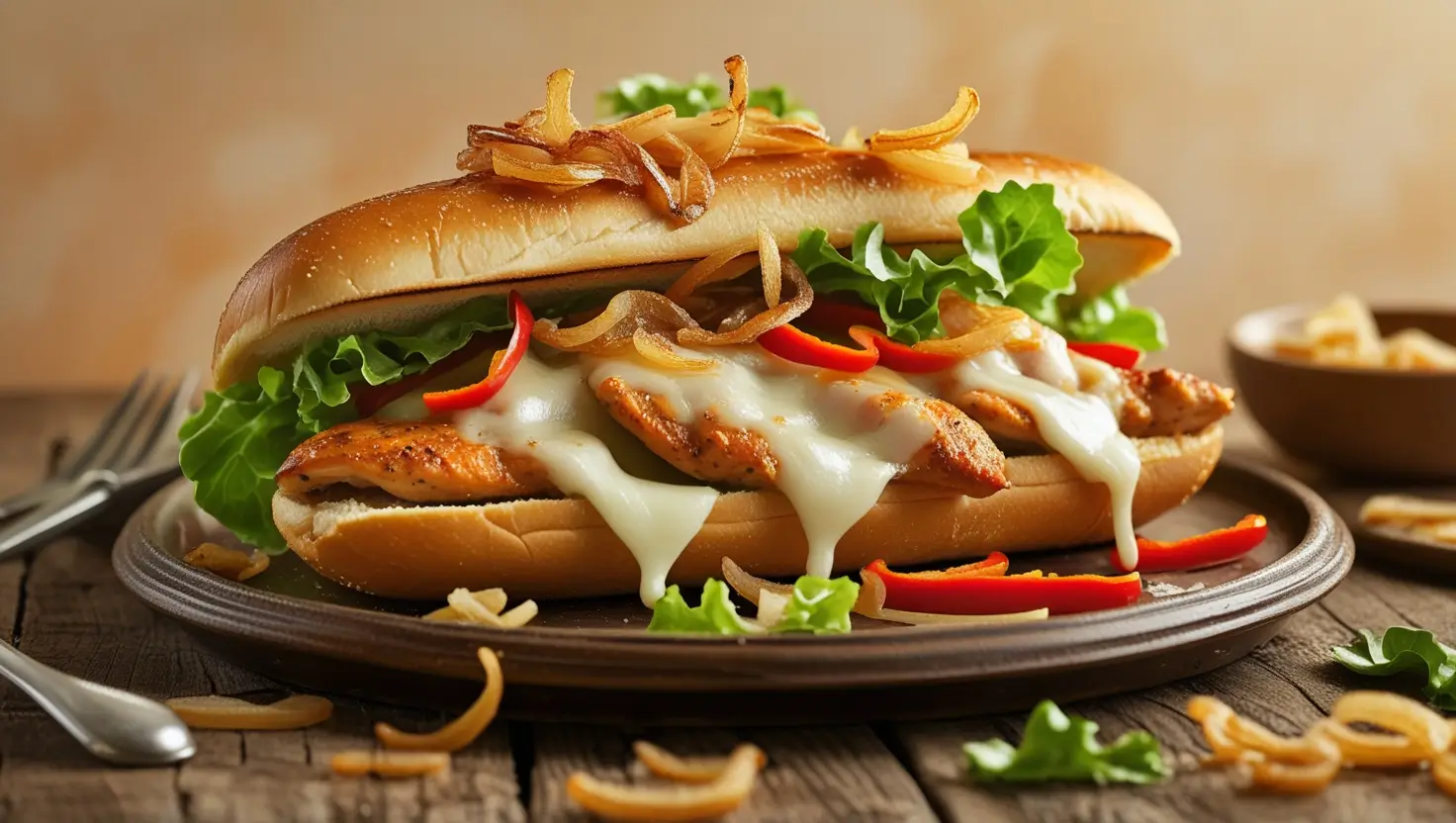 chicken philly cheesesteak