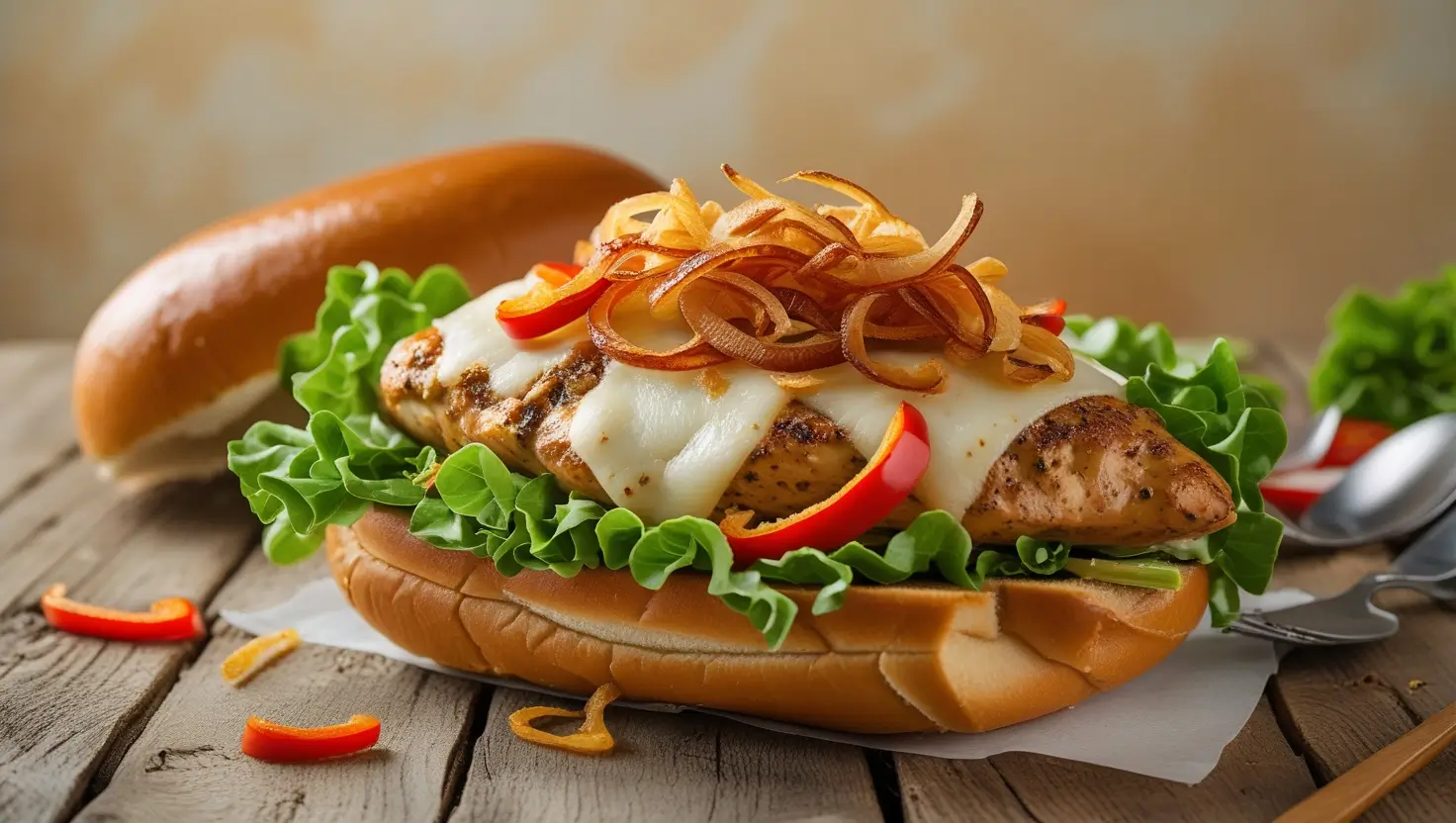 chicken philly cheesesteak