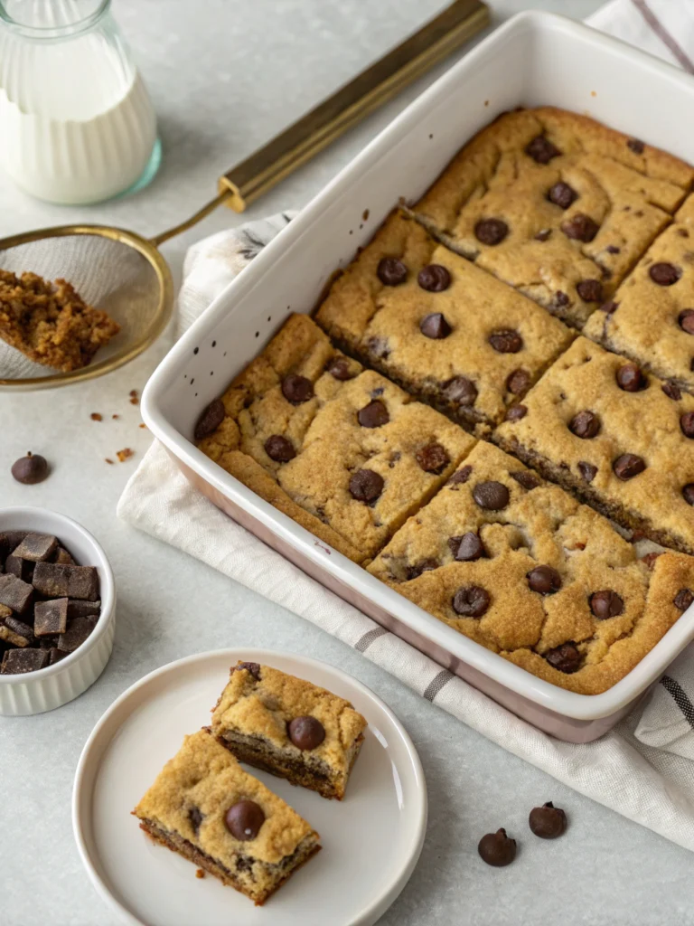 chocolate chip cookie bar