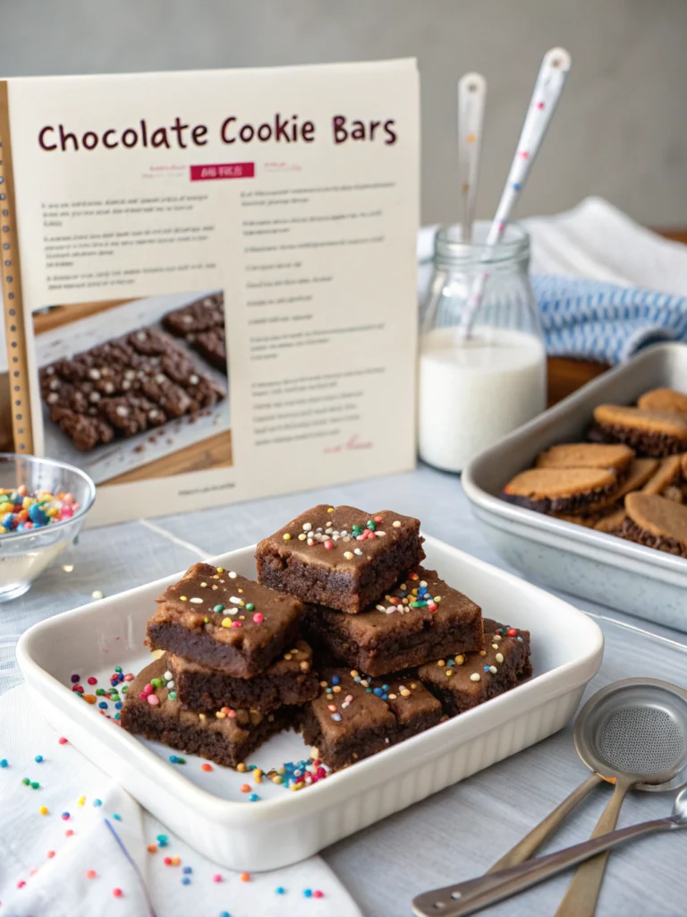 chocolate cookie bars recipe