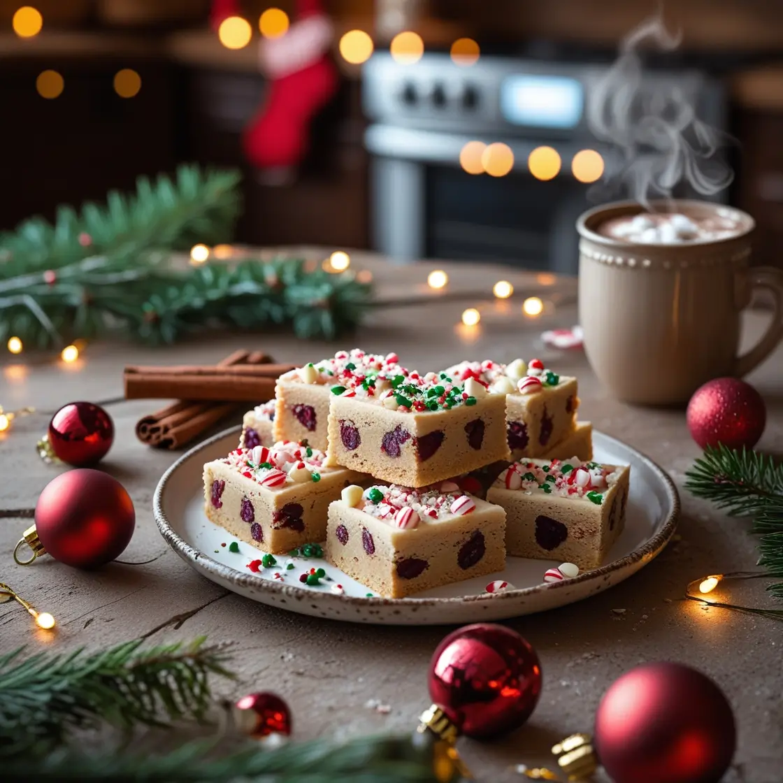 christmas cookie bars recipe