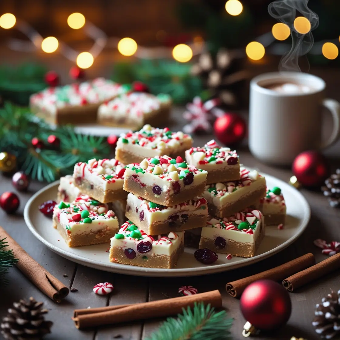 christmas cookie bars recipe
