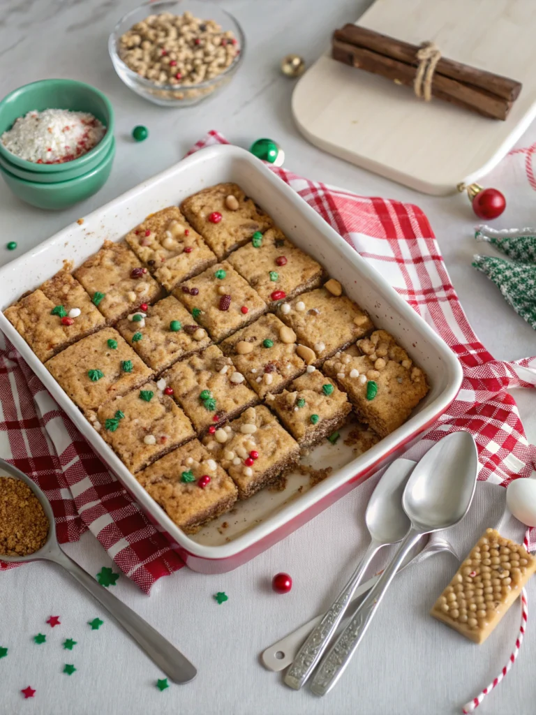 christmas cookie bars recipe