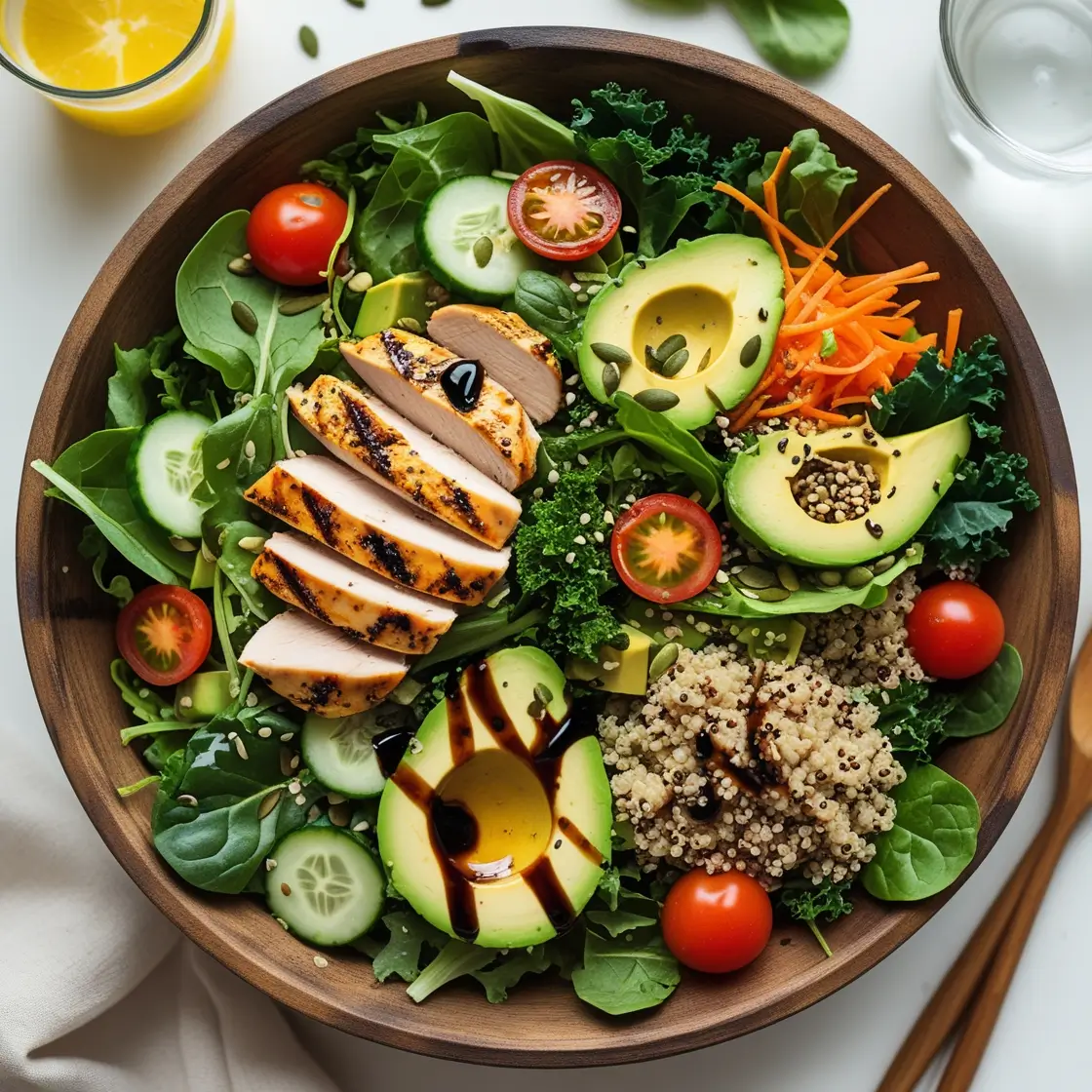healthy salads with chicken