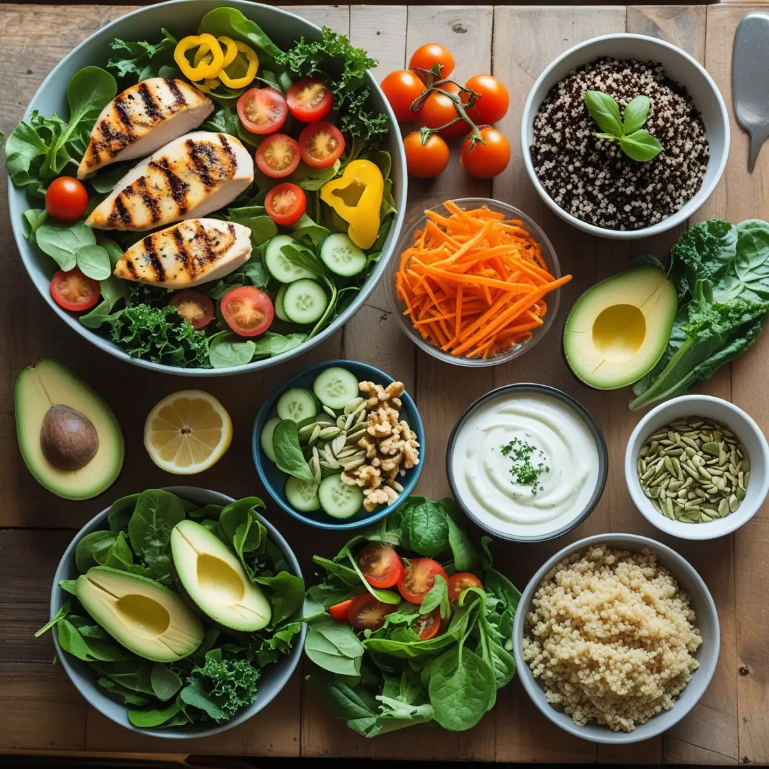 healthy salads with chicken