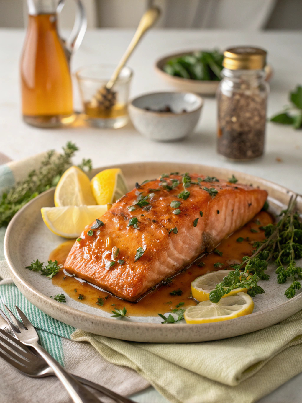 honey garlic salmon recipe