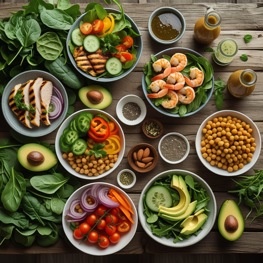 low-calorie salad recipes