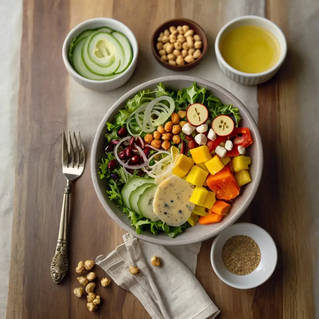 vegan salad recipes with dressing