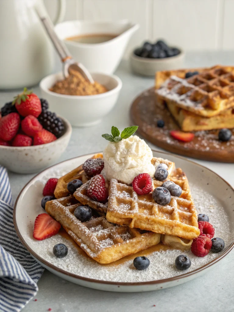 Churro waffle recipe