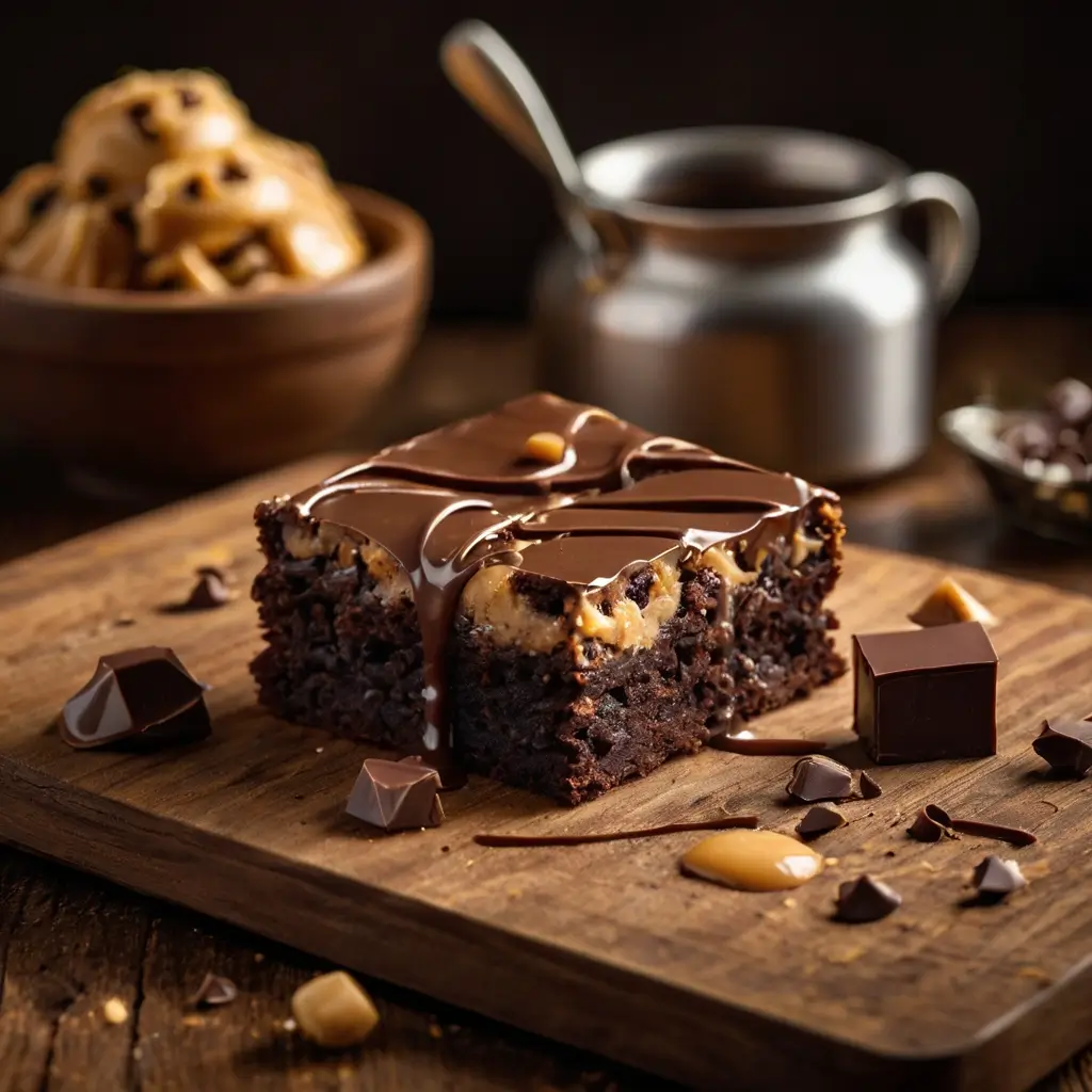 Cookie dough brownies