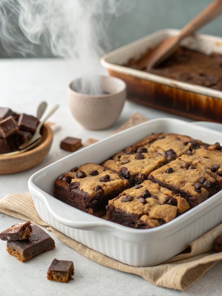 Cookie dough brownies
