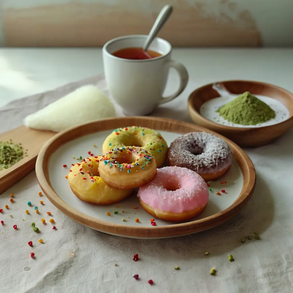 Homemade mochi donuts