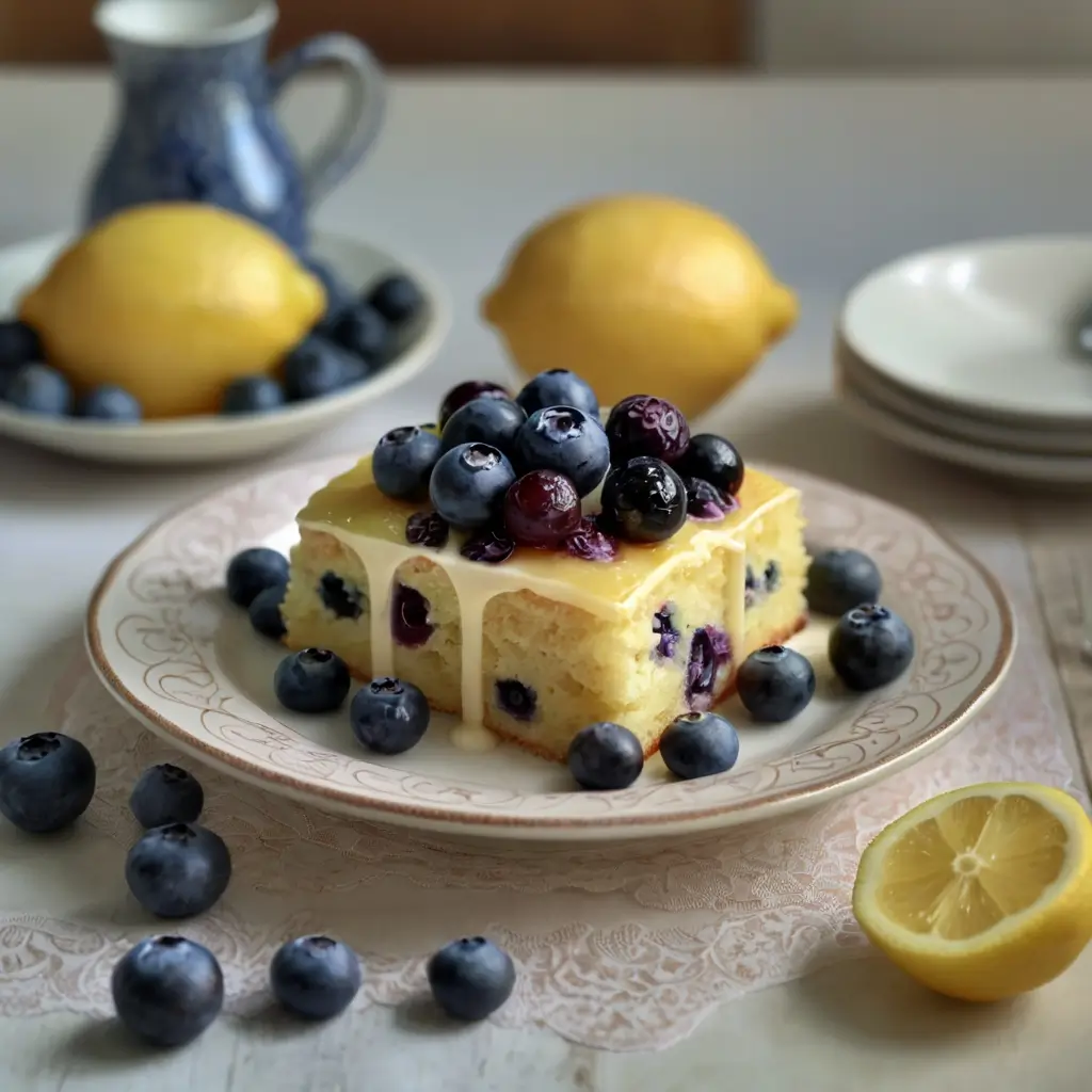 Lemon blueberry cake