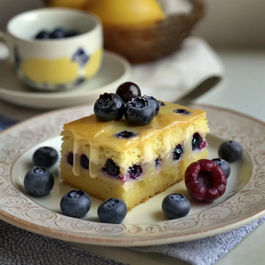 Lemon blueberry cake 