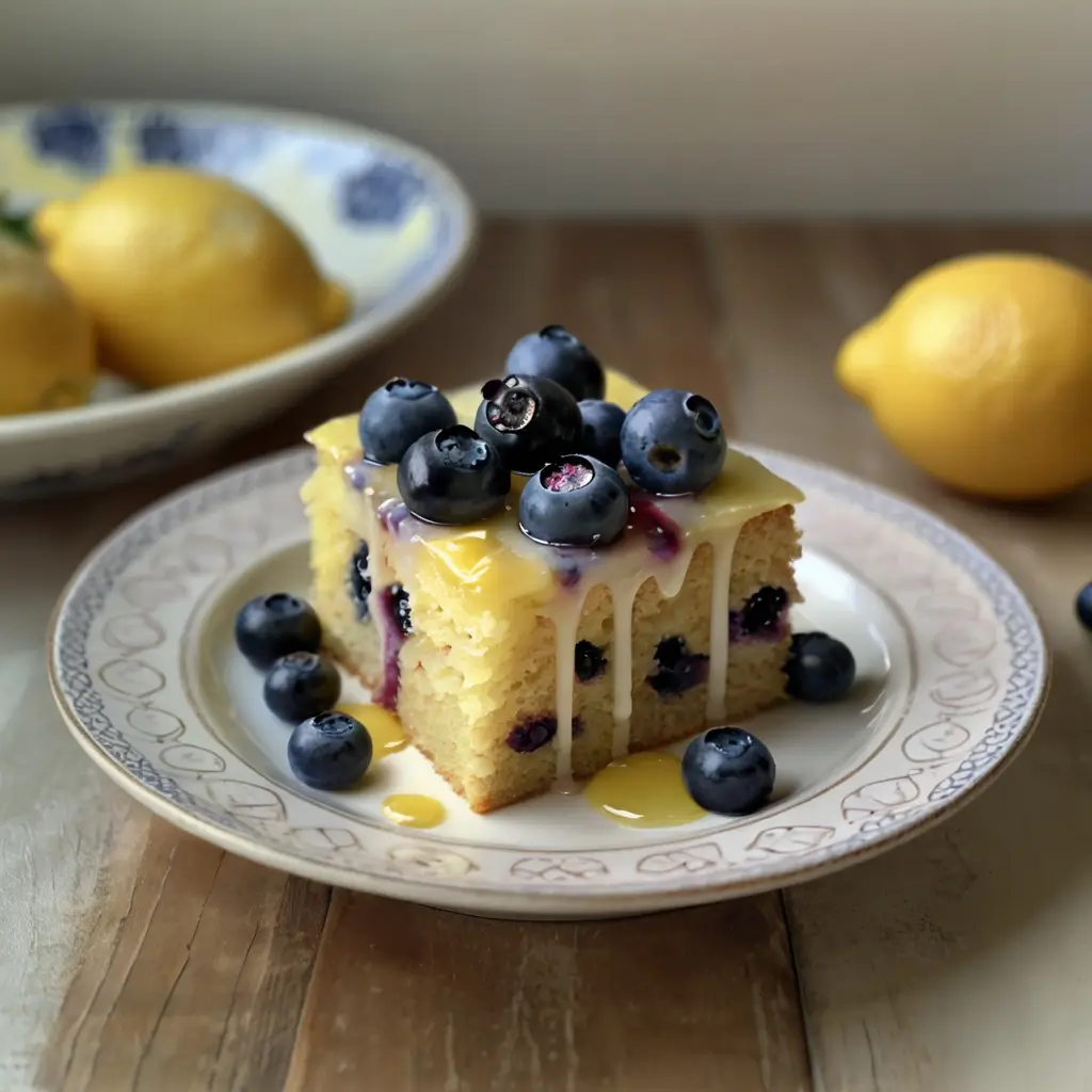Lemon blueberry cake
