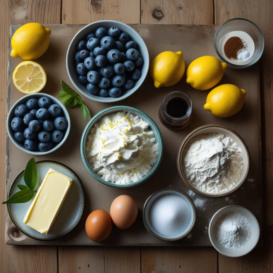 Lemon blueberry cake