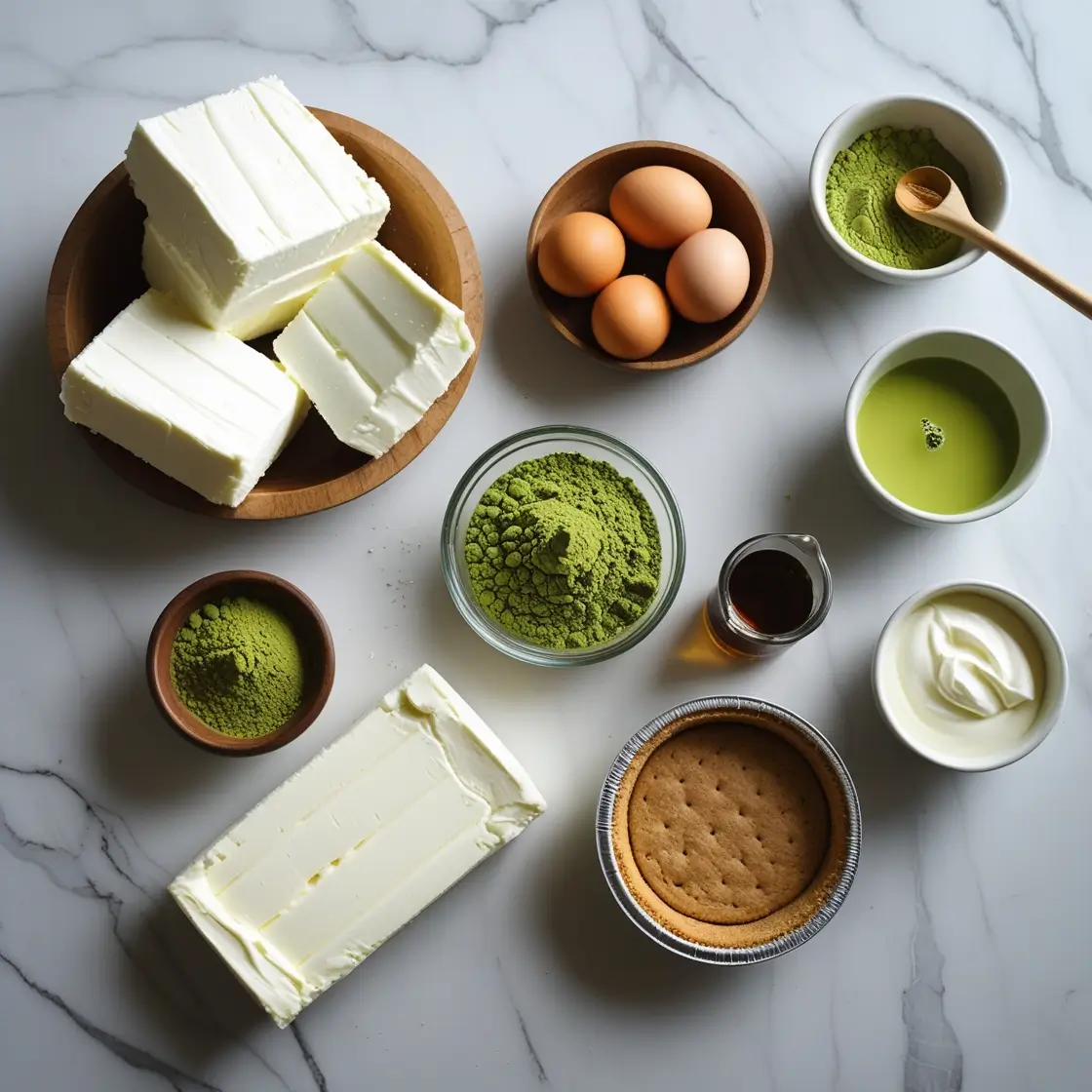 Matcha cheesecake