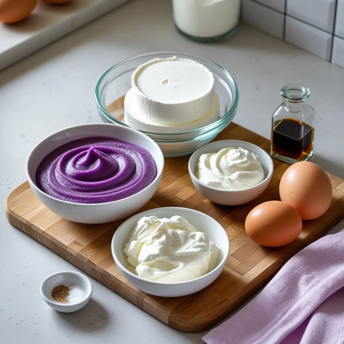 Ube cheesecake
