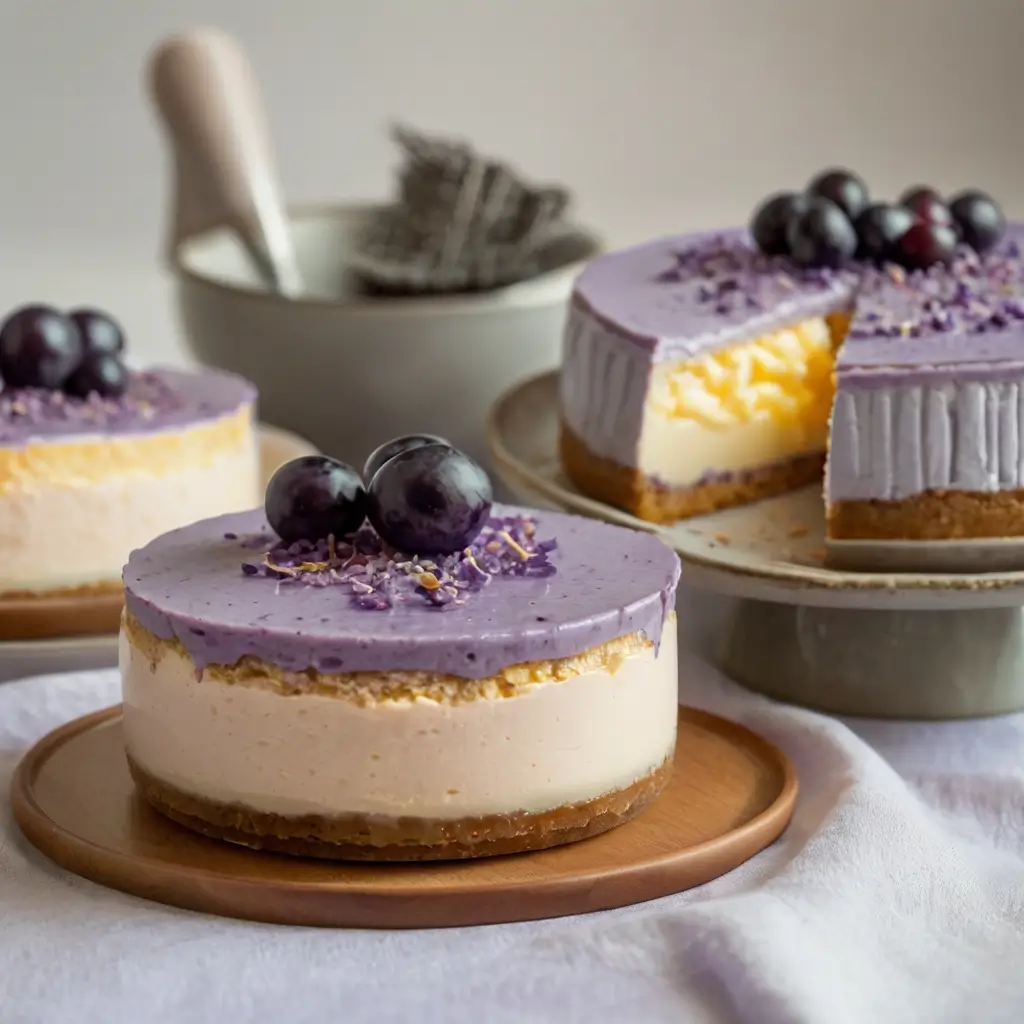 Ube cheesecake