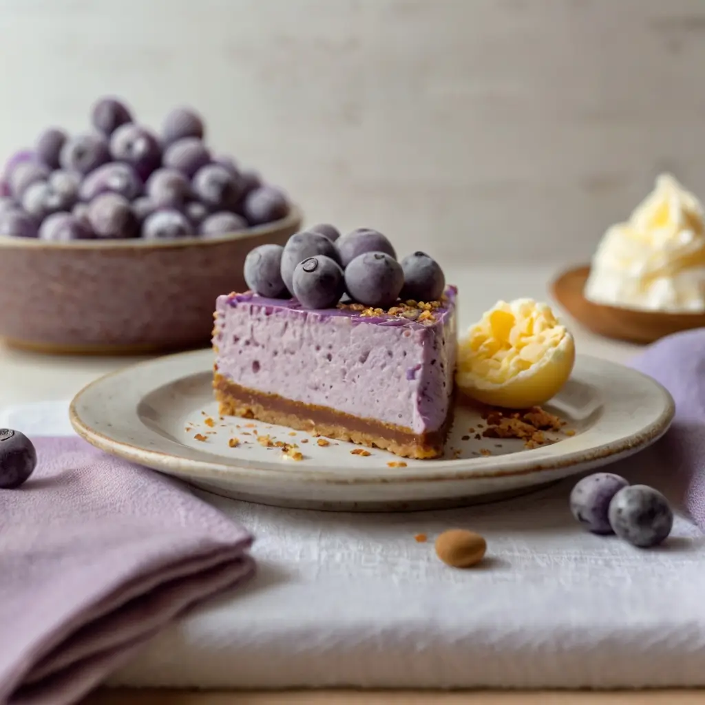 Ube cheesecake