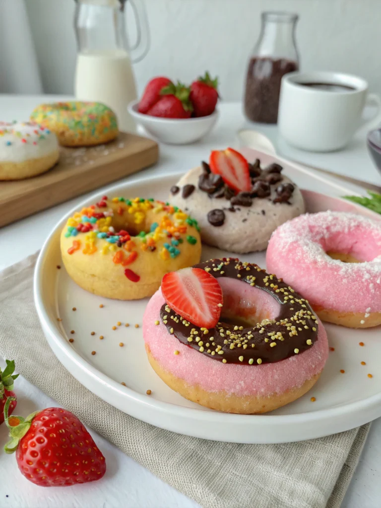 Homemade mochi donuts