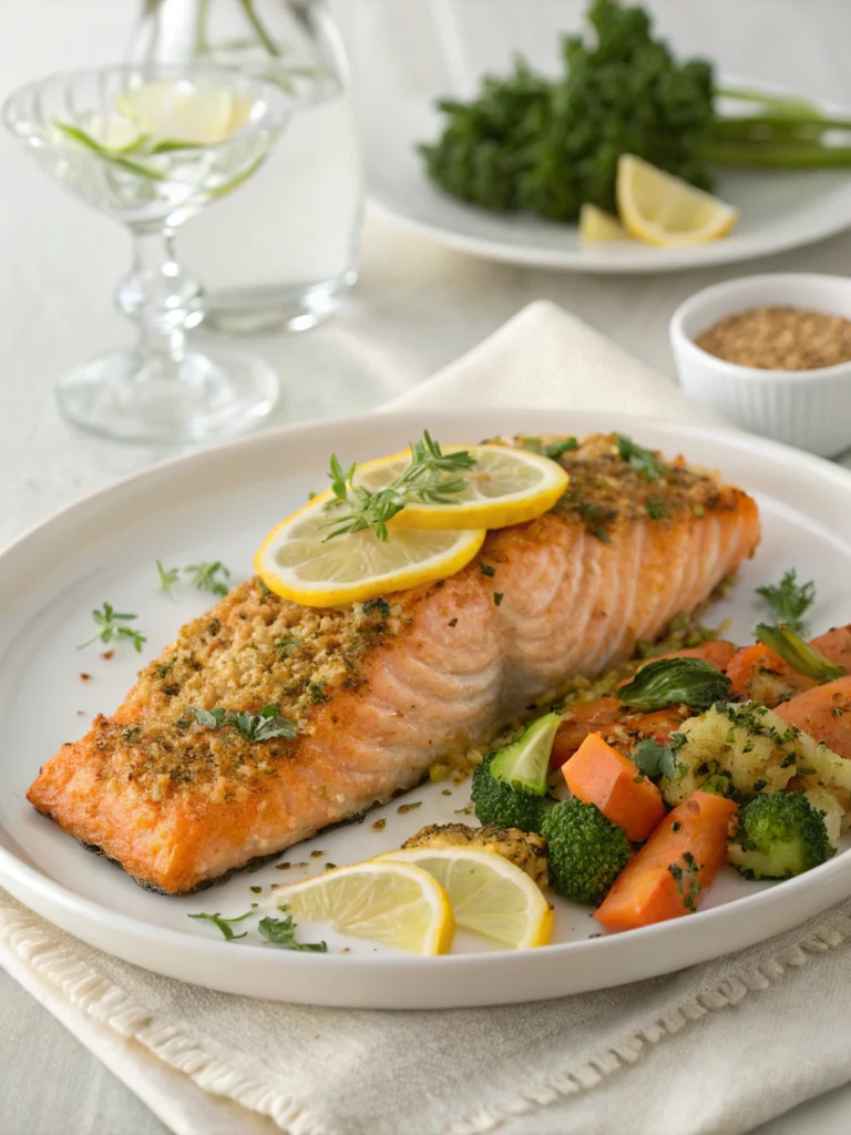 crispy oven baked salmon