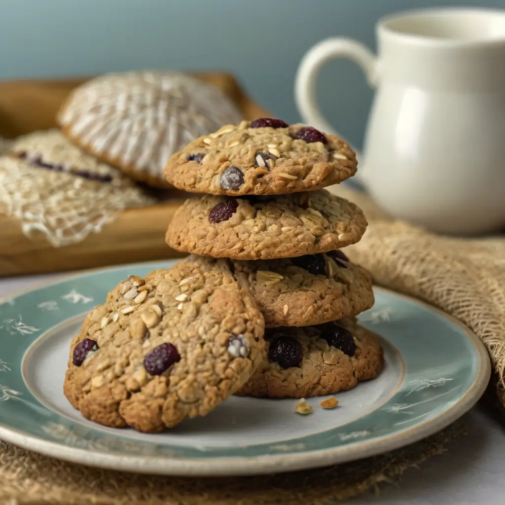 soft and chewy oatmeal cookies