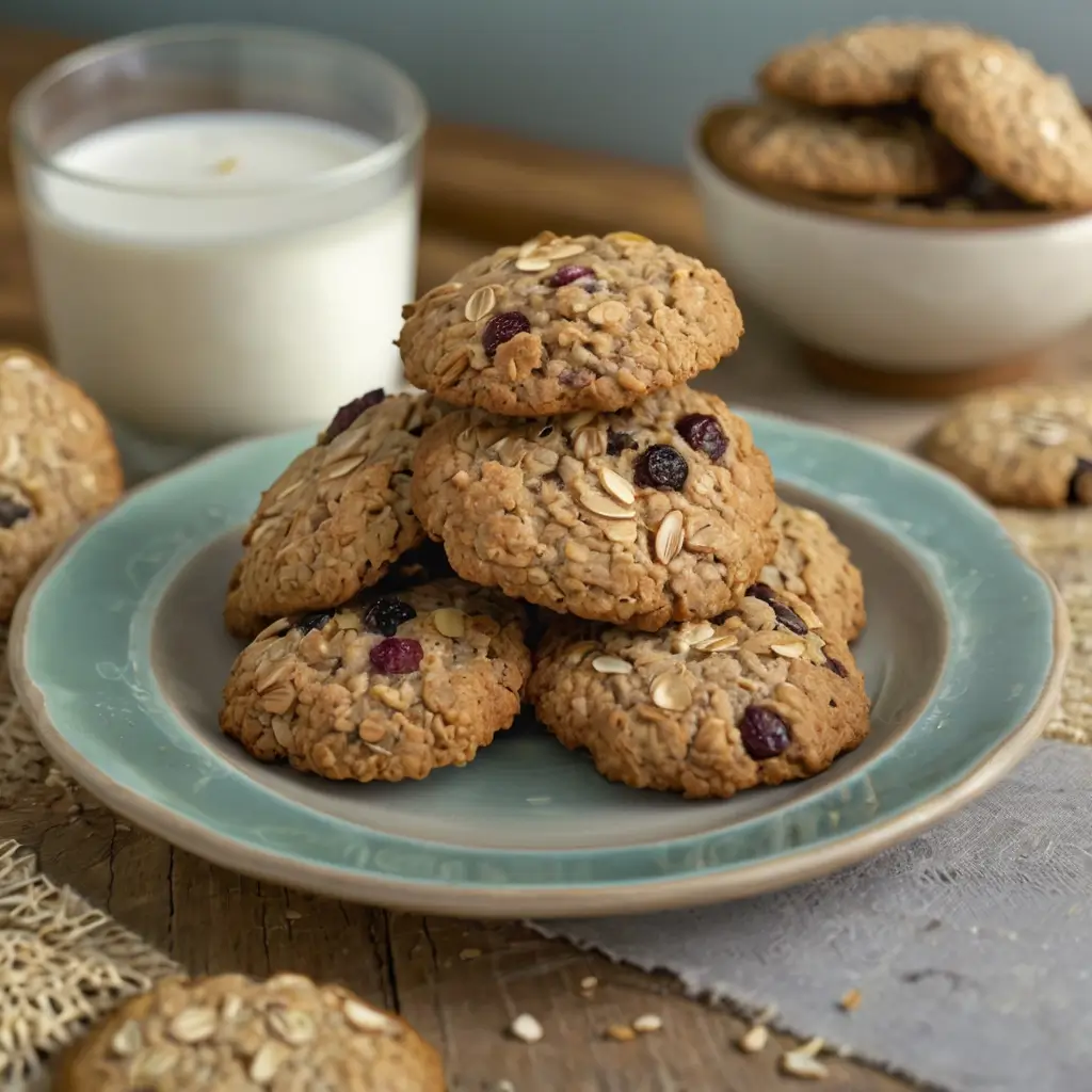 soft and chewy oatmeal cookies