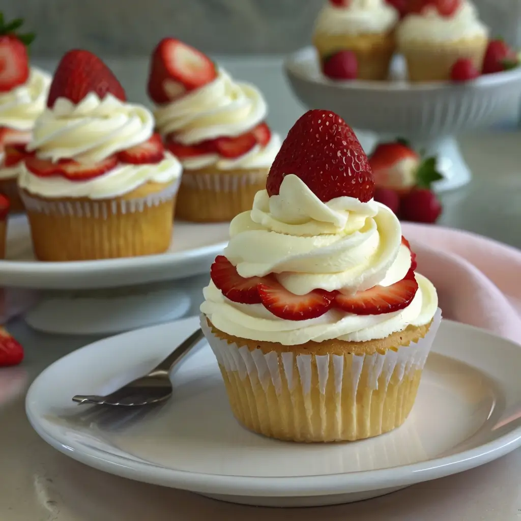 strawberry shortcake cupcakes