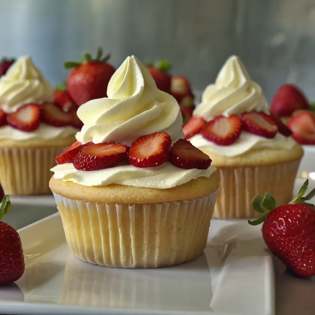 strawberry shortcake cupcakes