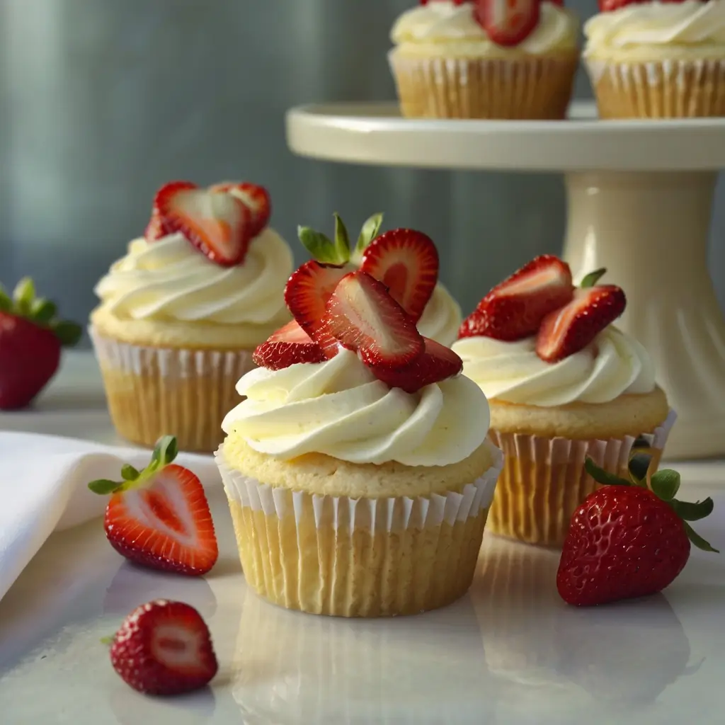 strawberry shortcake cupcakes
