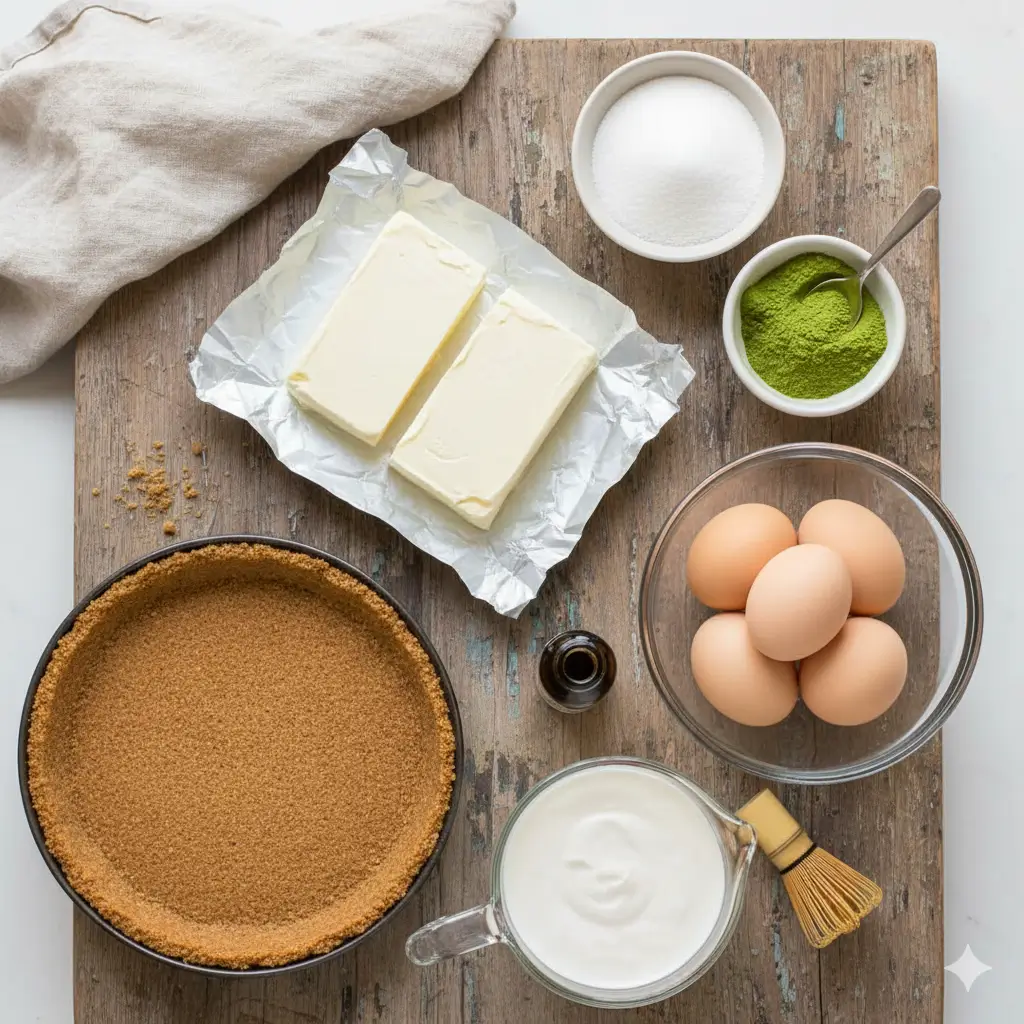 Matcha cheesecake