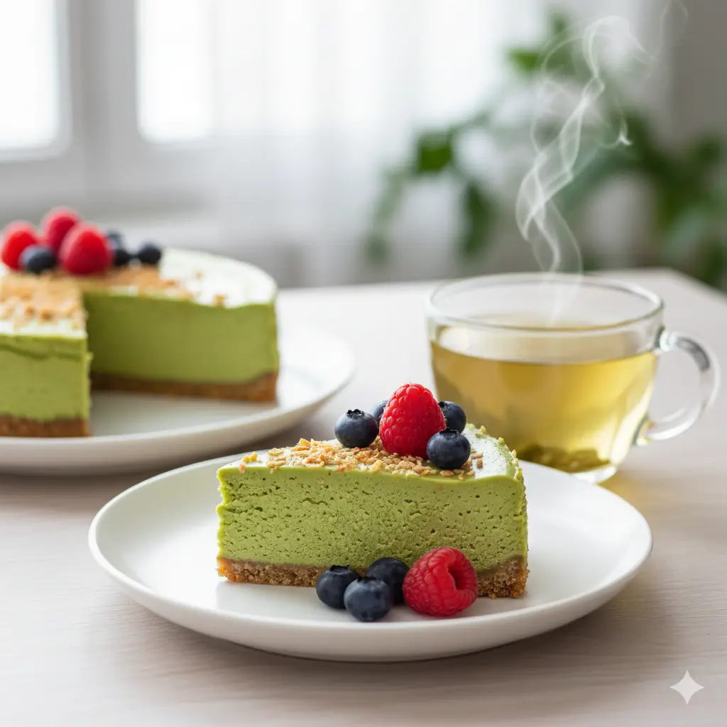 Matcha cheesecake