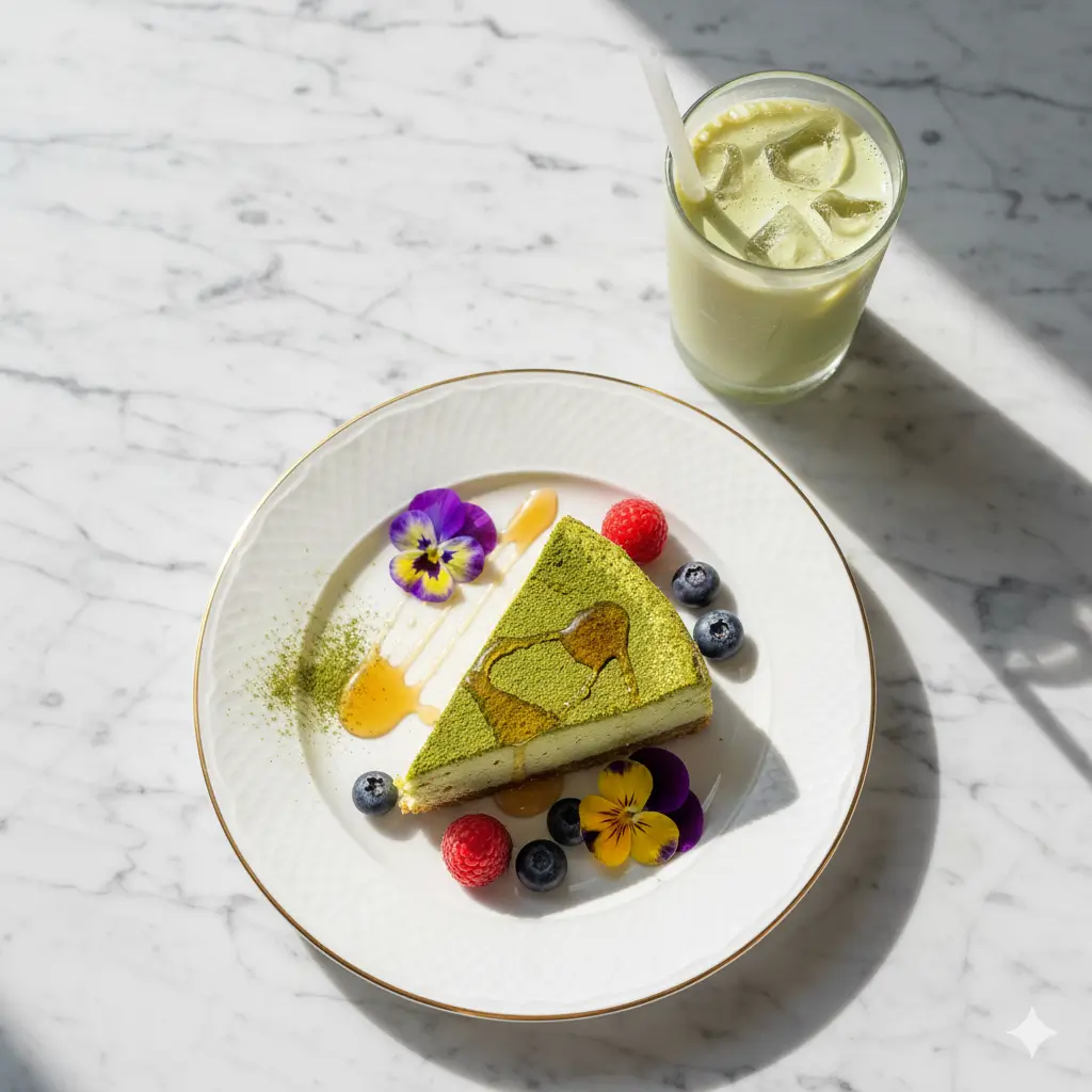 Matcha cheesecake
