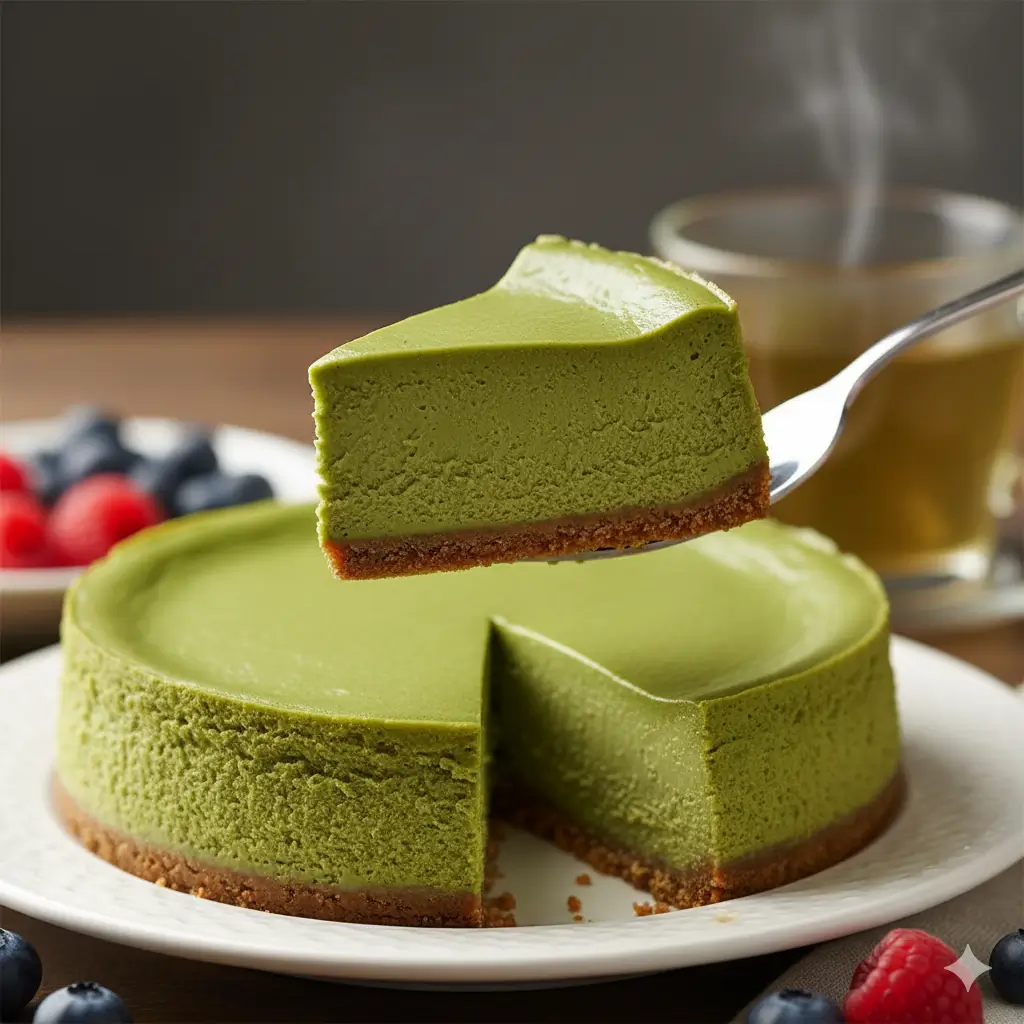 Matcha cheesecake