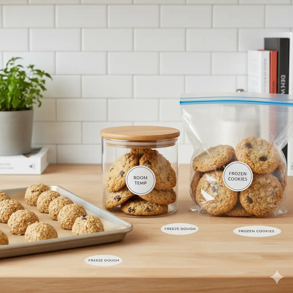 soft and chewy oatmeal cookies