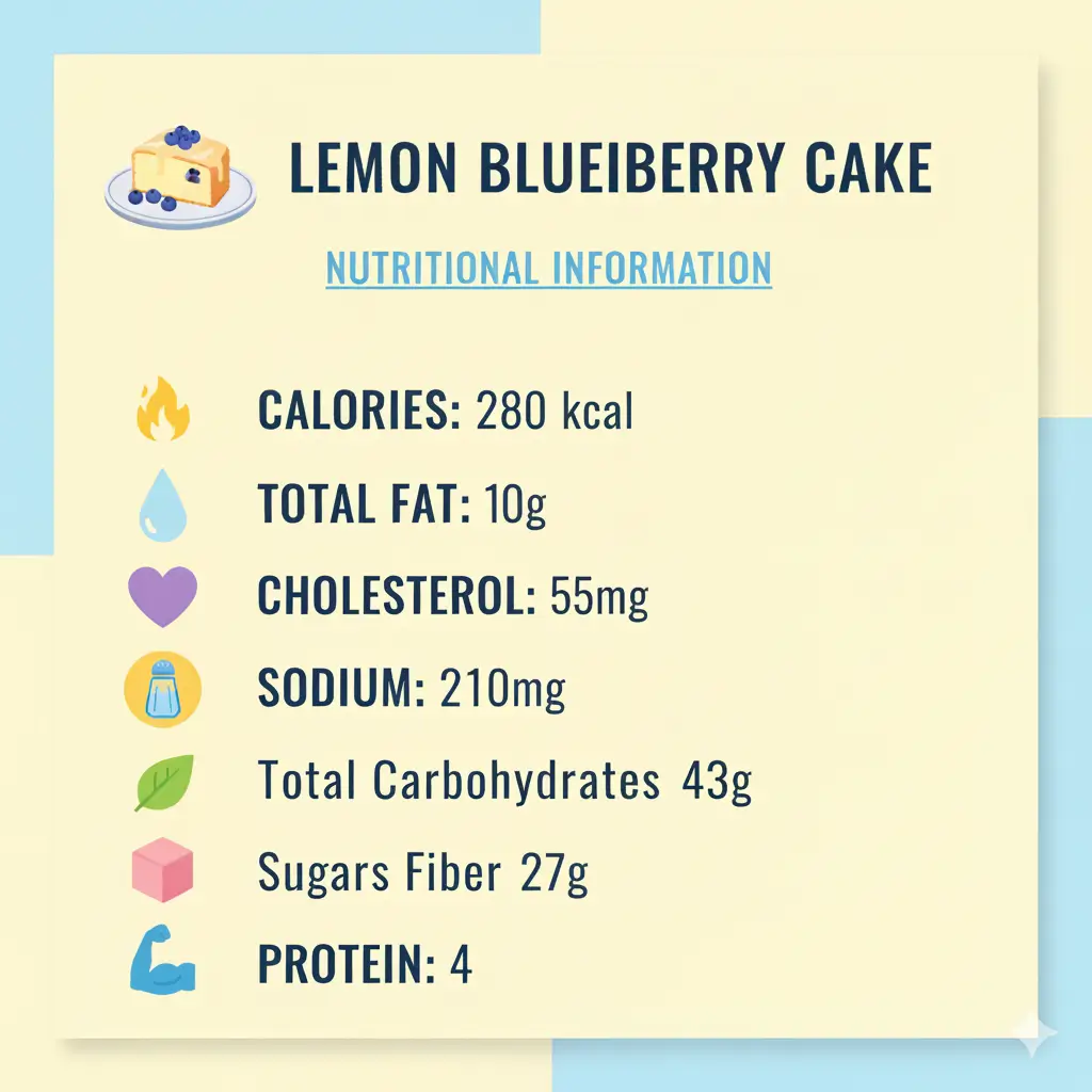 Lemon blueberry cake