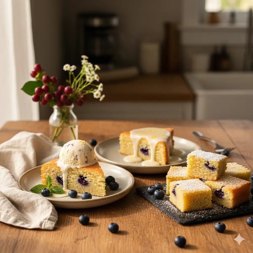 Lemon blueberry cake