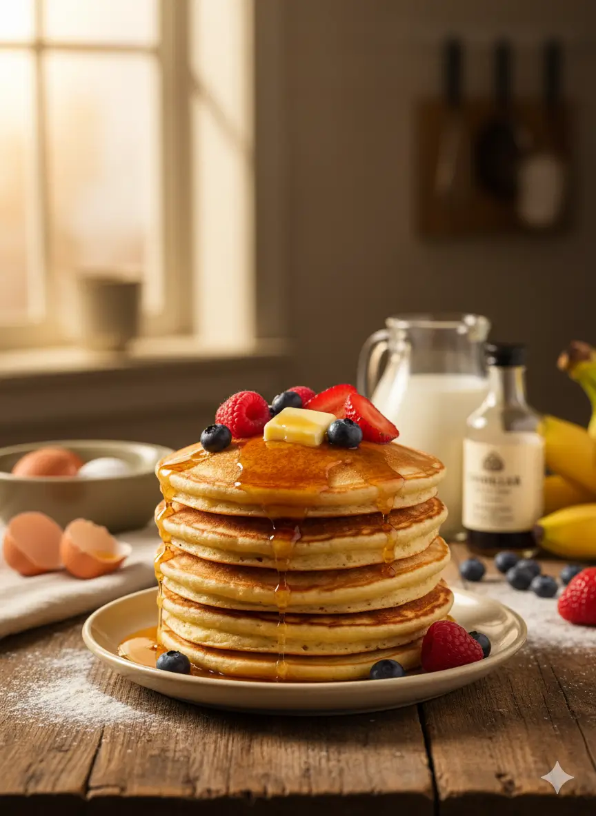 good old-fashioned pancakes