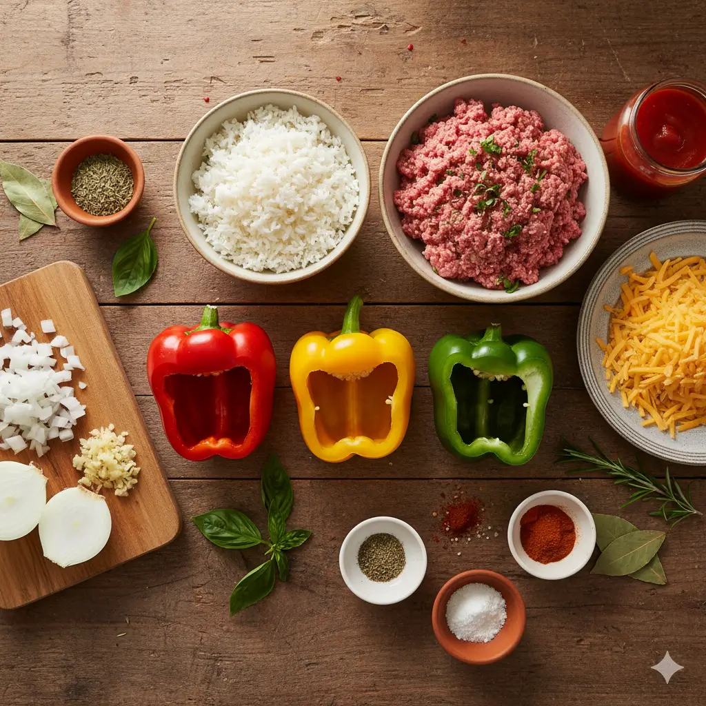 homemade stuffed peppers