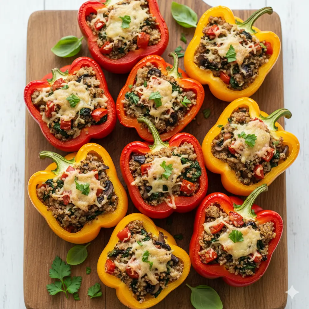 homemade stuffed peppers