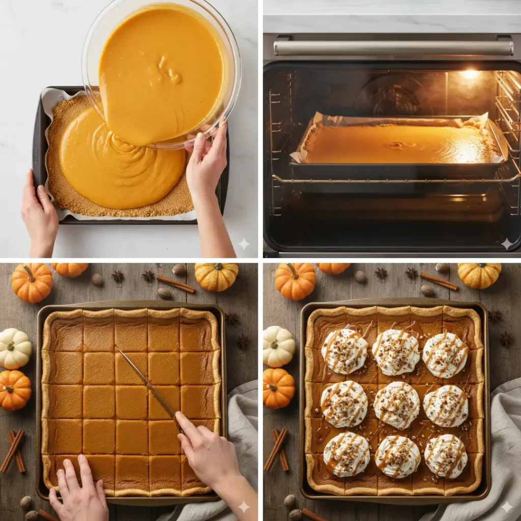 Easy Sheet Pan Pumpkin Pie