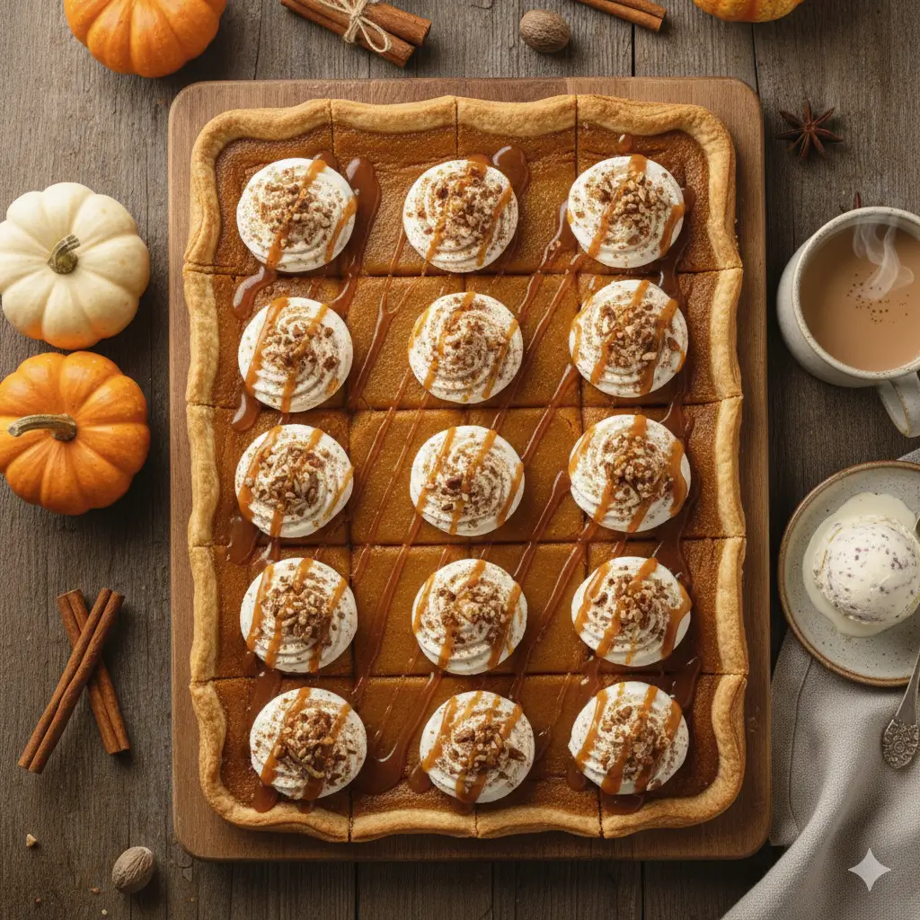 Easy Sheet Pan Pumpkin Pie